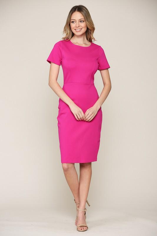 Classic Cap Sleeve Work Dress