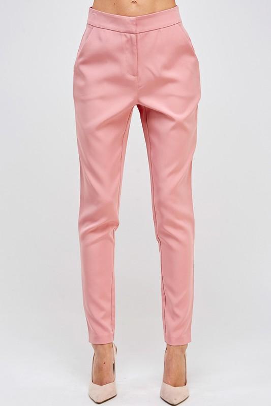 Pretty in Pink High Waisted Ankle Dress Pants Pretty in Pink High Waisted Ankle Dress Pants