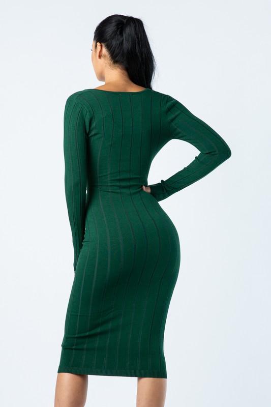 sachin and babi light blue dress Enza Costa Rib Tank Dress in Emerald main image 0